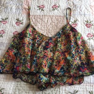 Colorful Crop Tank Top